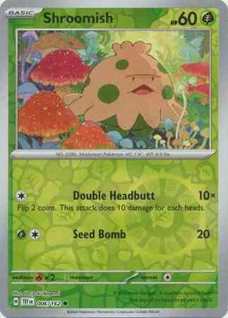 Shroomish - 006/162 - Common [sv05-006] [Reverse Holo]