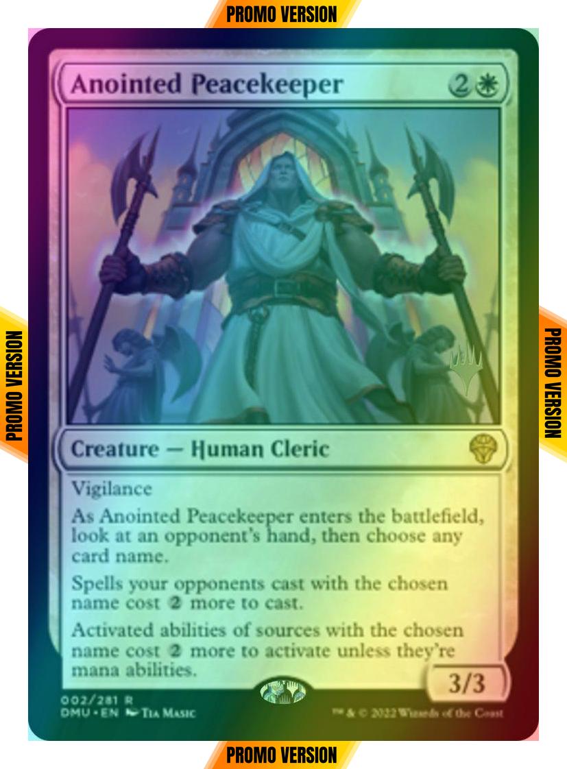 Anointed Peacekeeper [2p] [Promo Pack] [Dominaria United: Promos] [Foil]