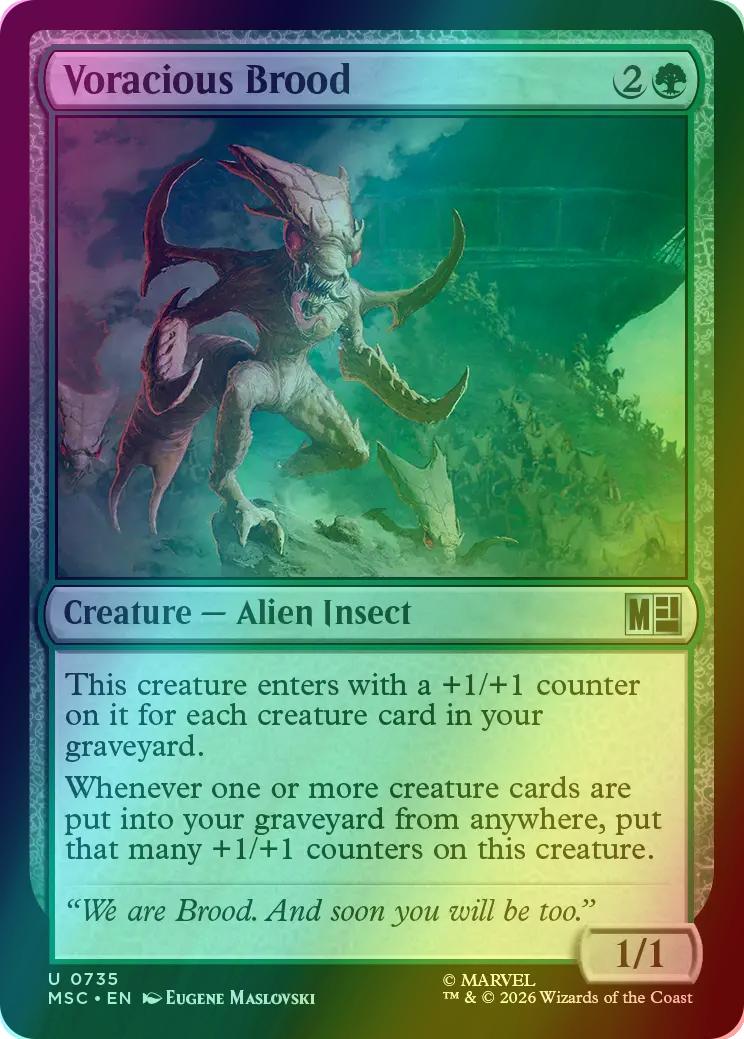 Voracious Brood [735] [Jumpstart] [Marvel Super Heroes: Commander] [Foil]