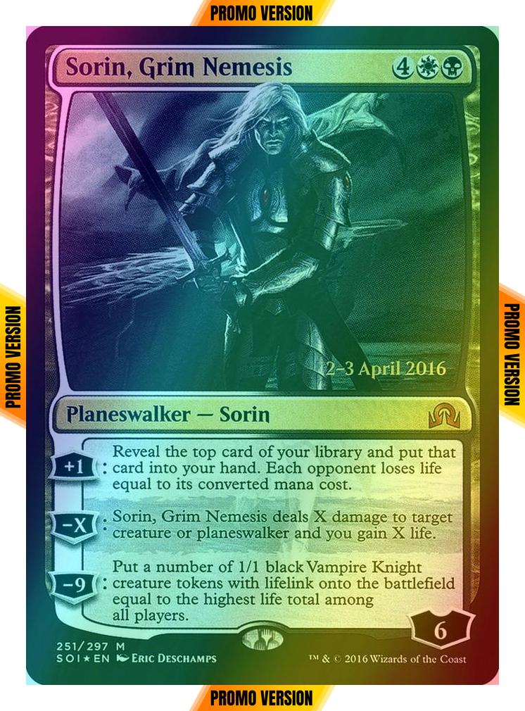 Sorin, Grim Nemesis [251s] [Shadows over Innistrad Promos] [Foil]
