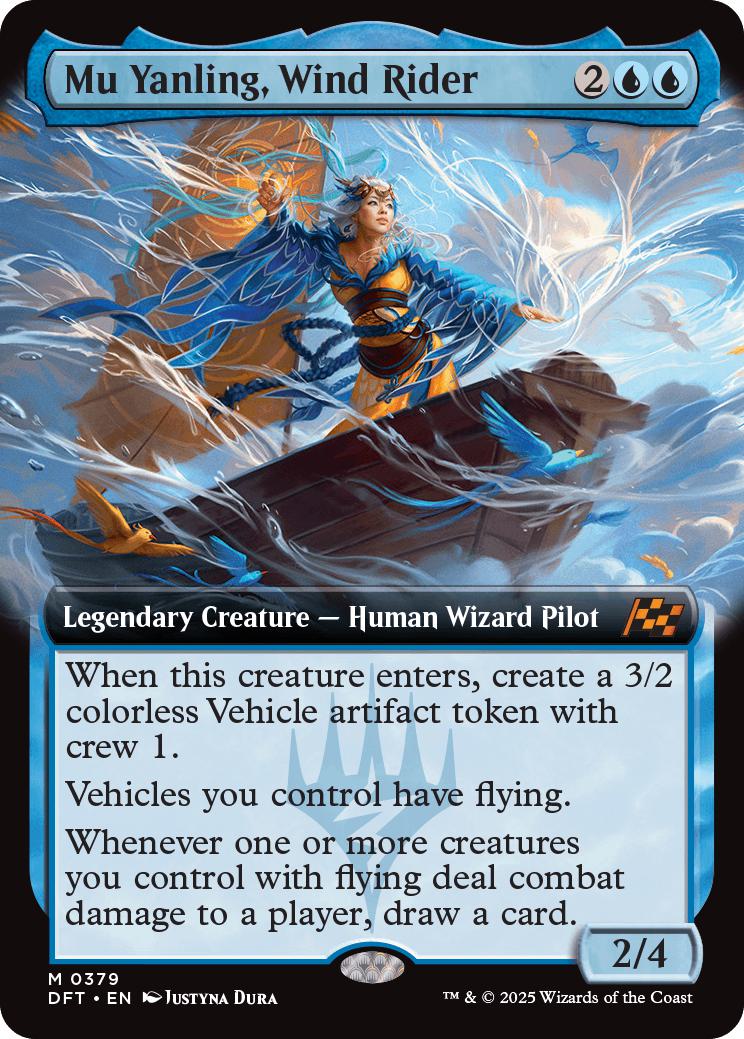 Mu Yanling, Wind Rider [379] [Extended Art] [Aetherdrift] [Foil]