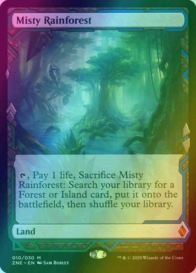 Misty Rainforest [10] [Zendikar Rising Expeditions] [Foil]