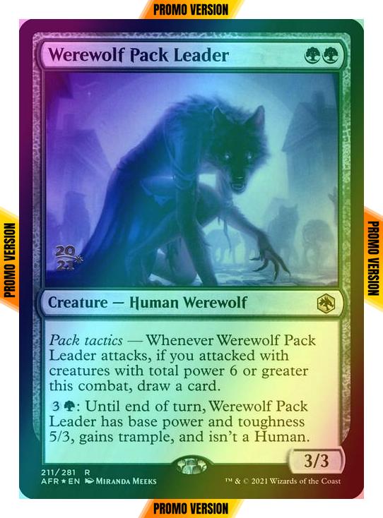 Werewolf Pack Leader [Prerelease] [211s] [Adventures in the Forgotten Realms Promos] [Foil]