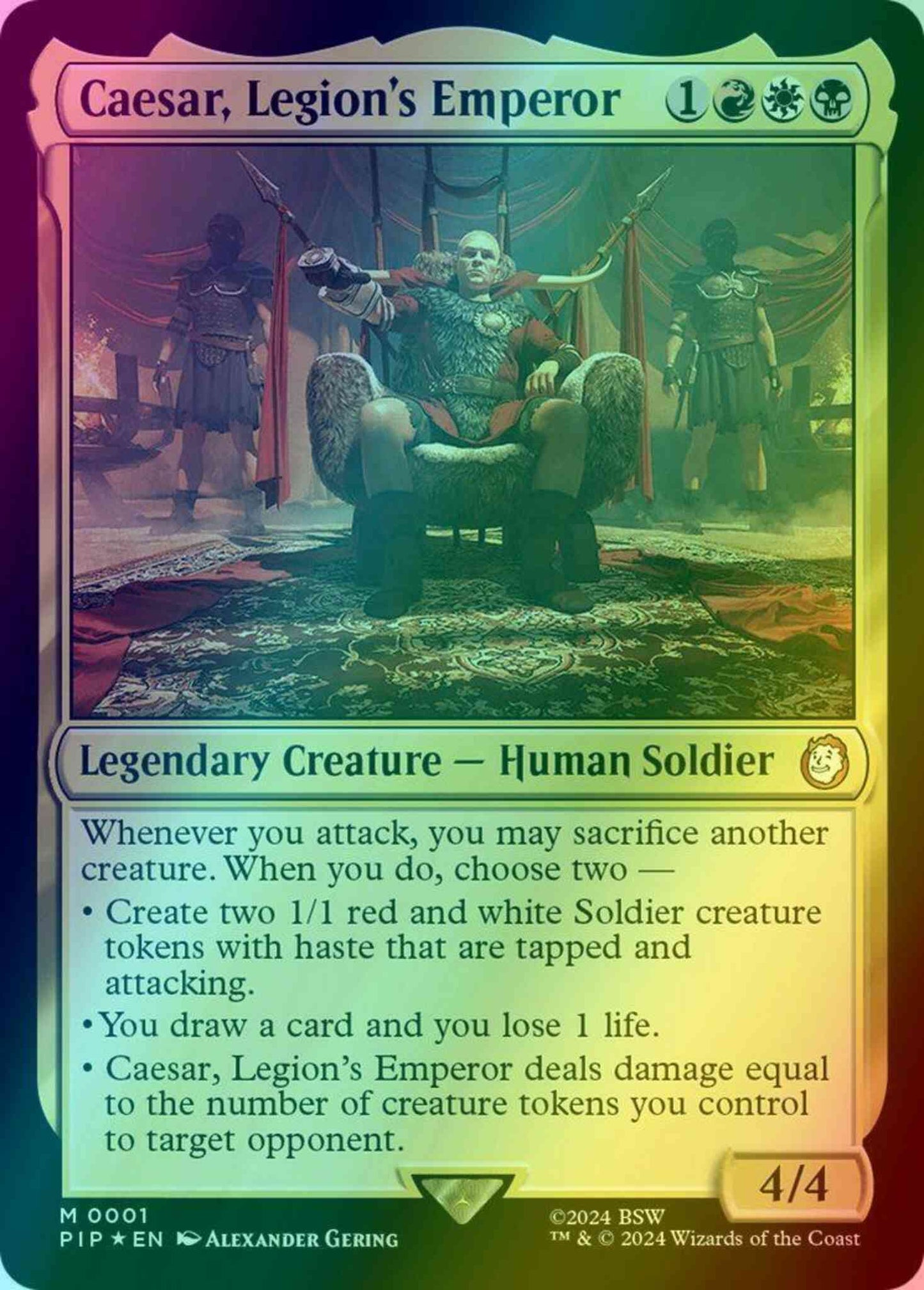 Caesar, Legion's Emperor [1] [Fallout] [Foil]