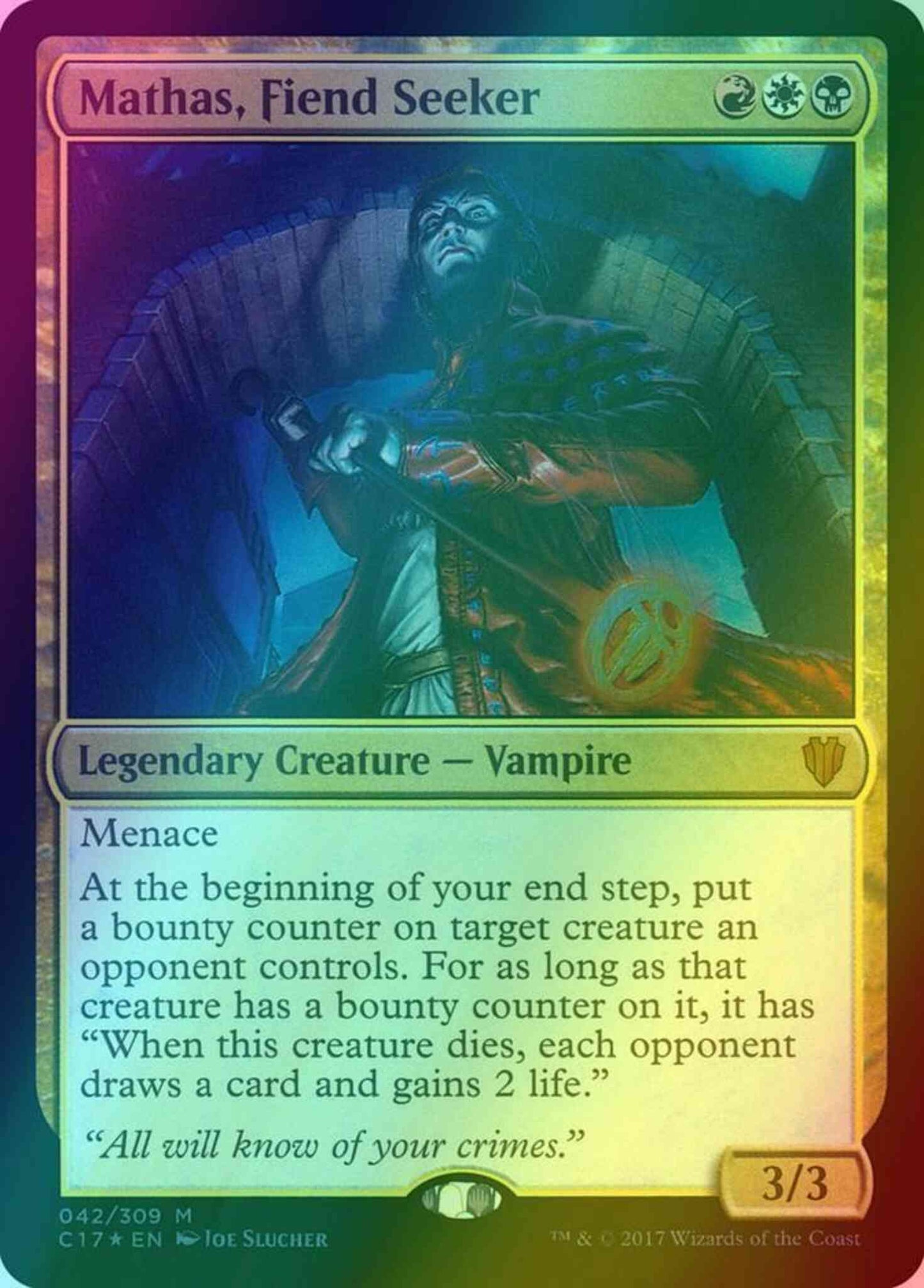 Mathas, Fiend Seeker [42] [Commander 2017] [Foil]
