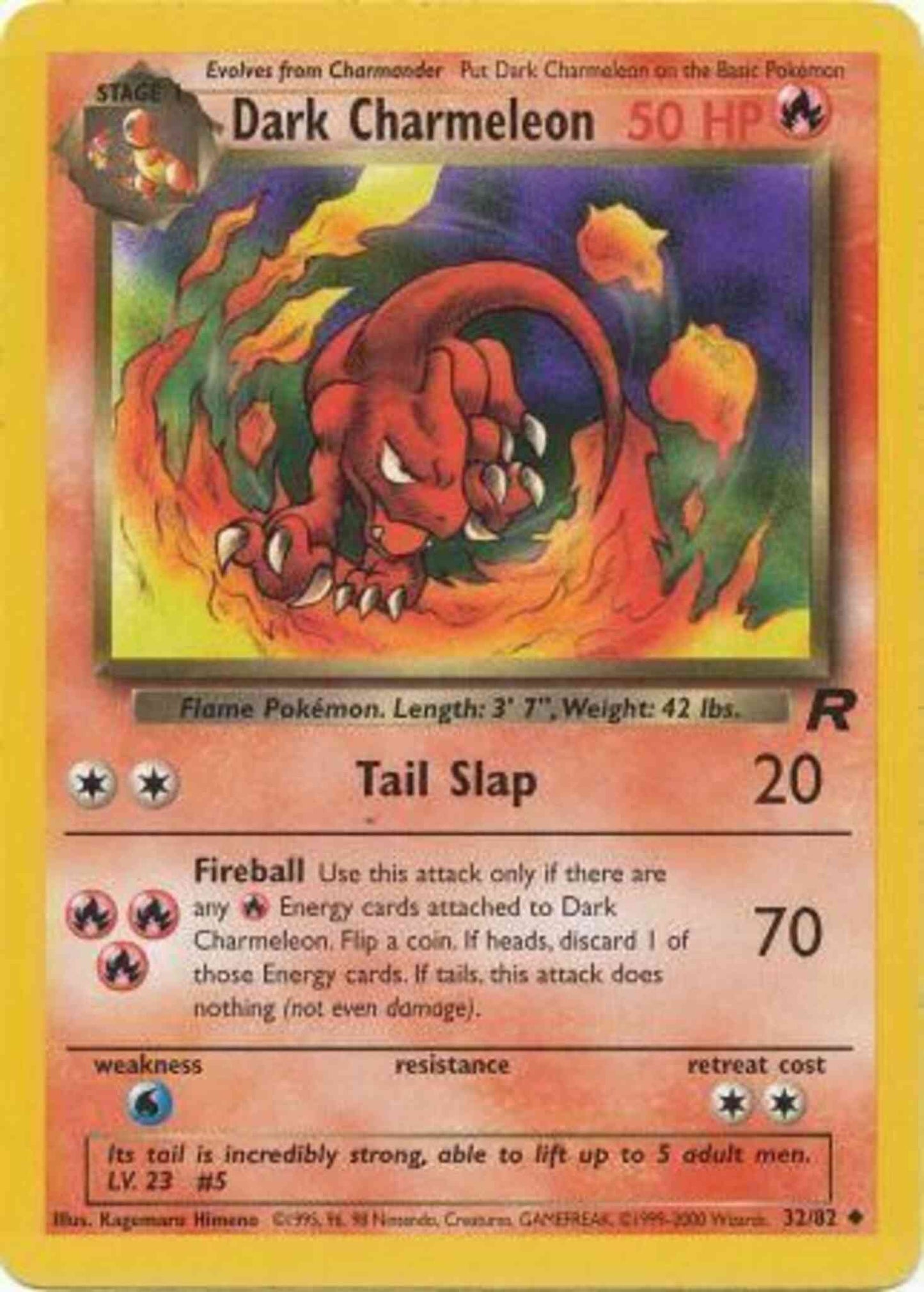 Dark Charmeleon - 32/82 - Uncommon - Unlimited [base5U-32] [Non-Holo]