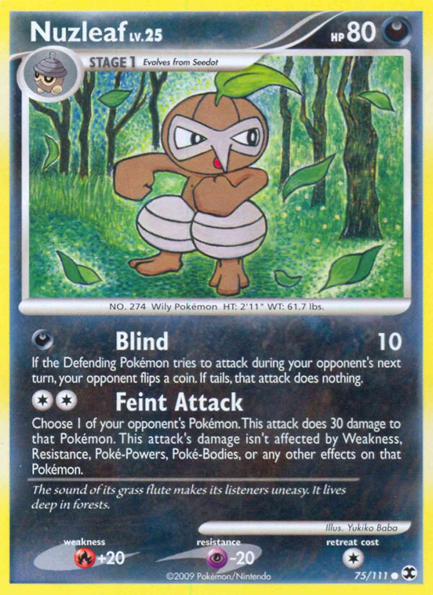 Nuzleaf - 75/111 - Common [pl2-75] [Non-Holo]