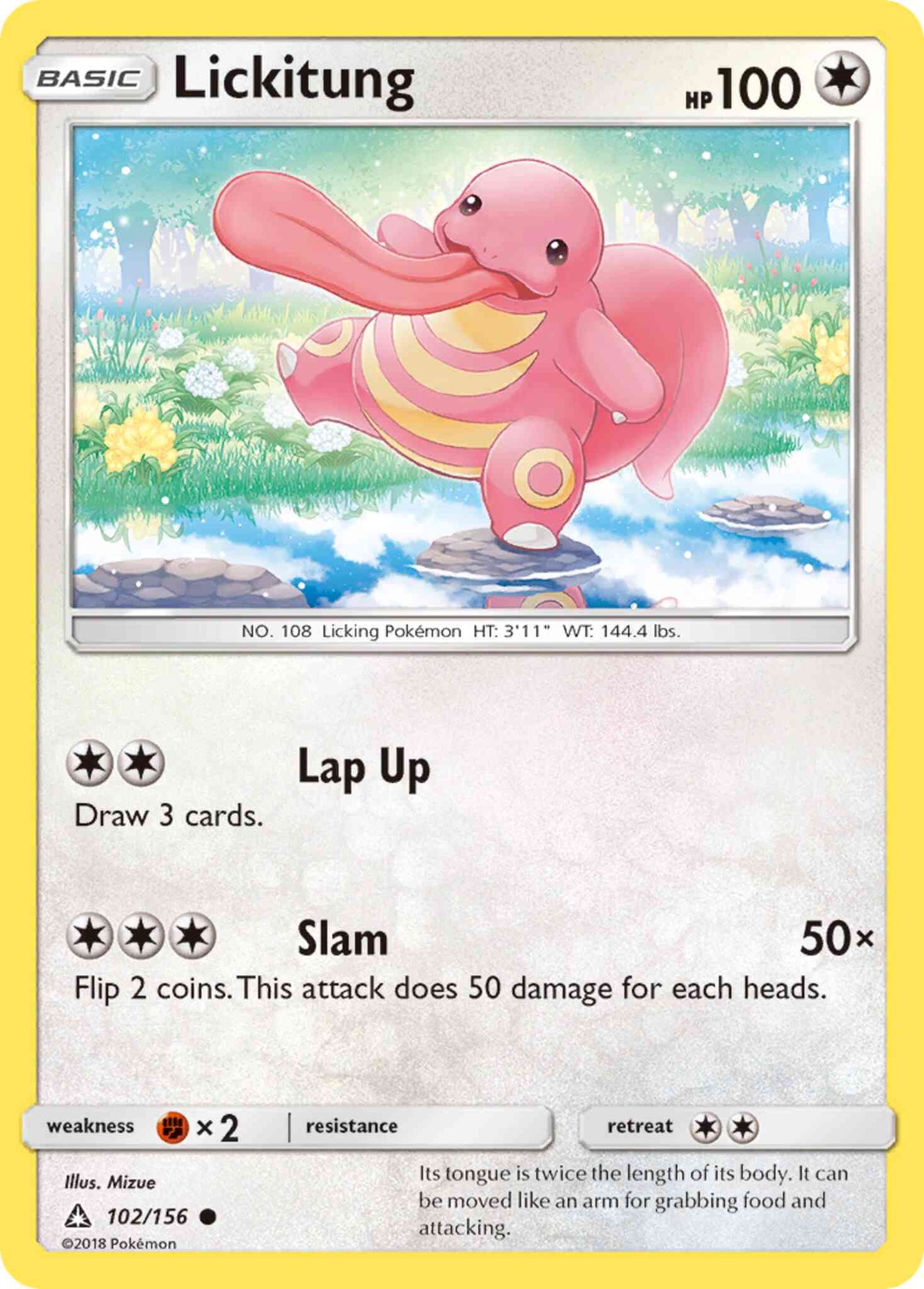 Lickitung - 102/156 - Common [sm5-102] [Reverse Holo]