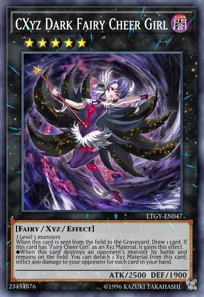 CXyz Dark Fairy Cheer Girl - LTGY-EN047 - Rare - Unlimited