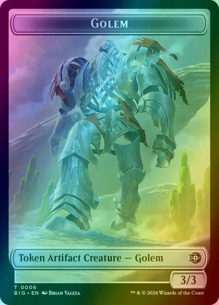 Golem Token (06) // Treasure Token (18) [The Big Score: Tokens] [Foil]