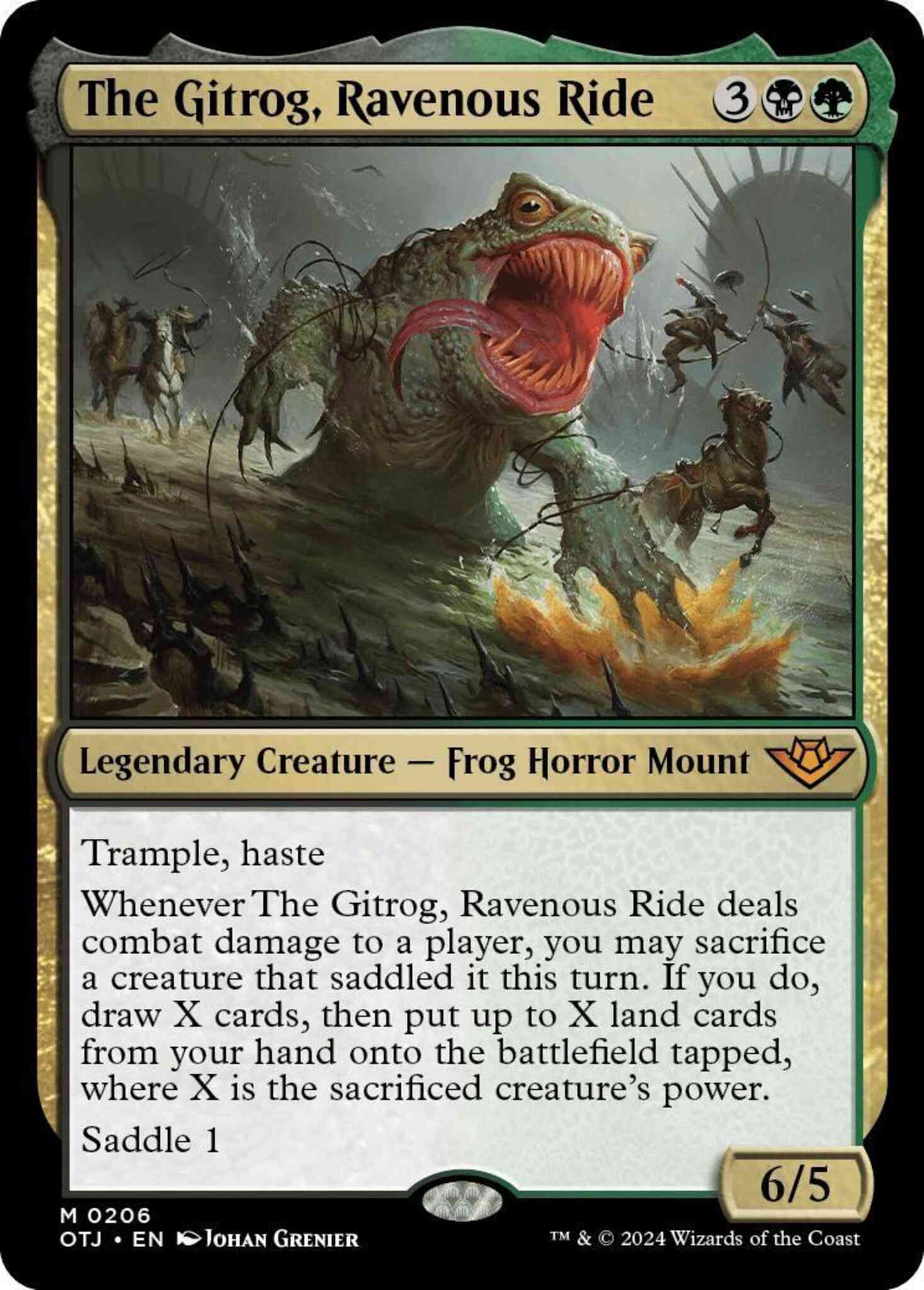 The Gitrog, Ravenous Ride [206] [Outlaws of Thunder Junction] [Non-Foil]