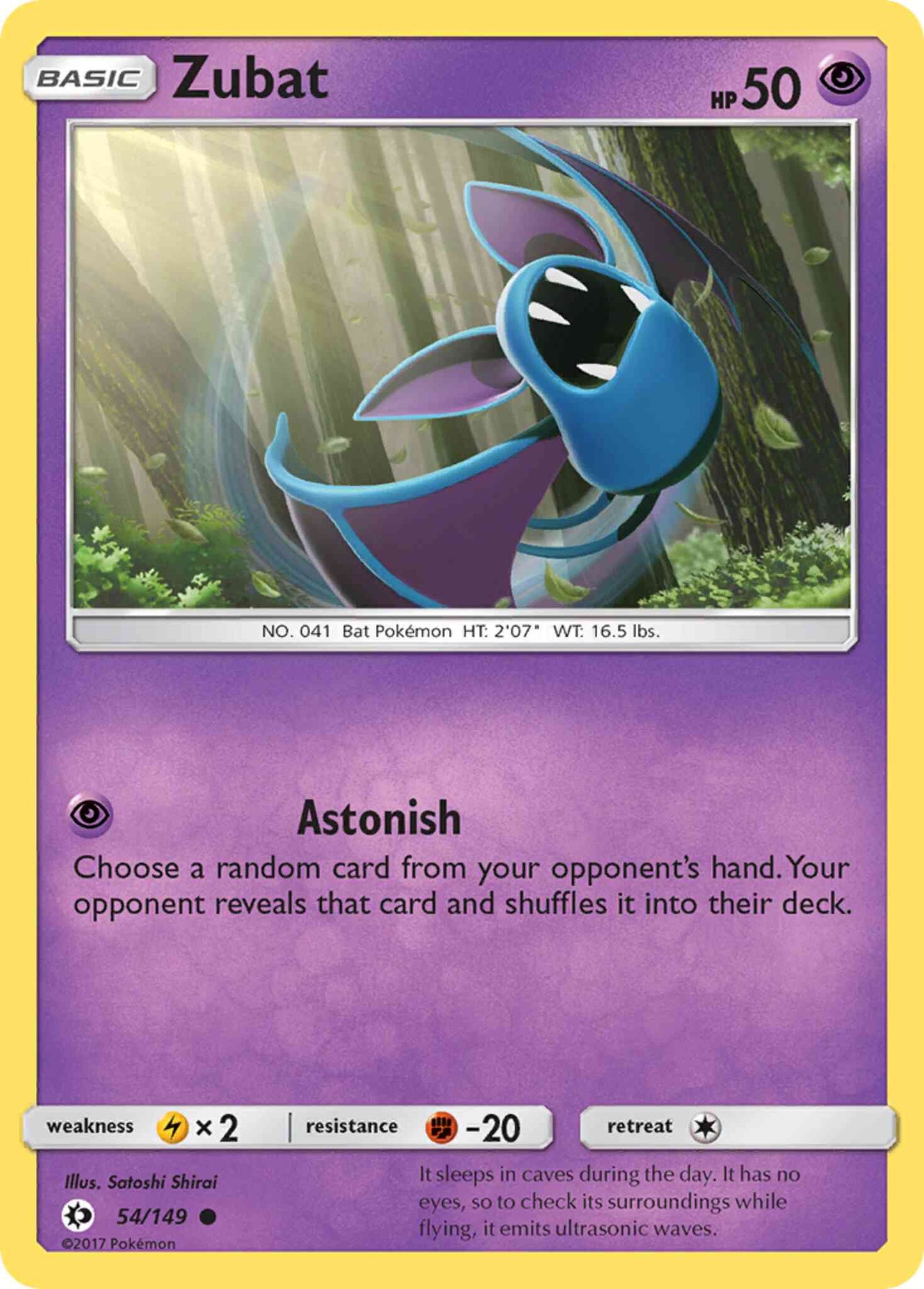 Zubat - 54/149 - Common [sm1-54] [Reverse Holo]
