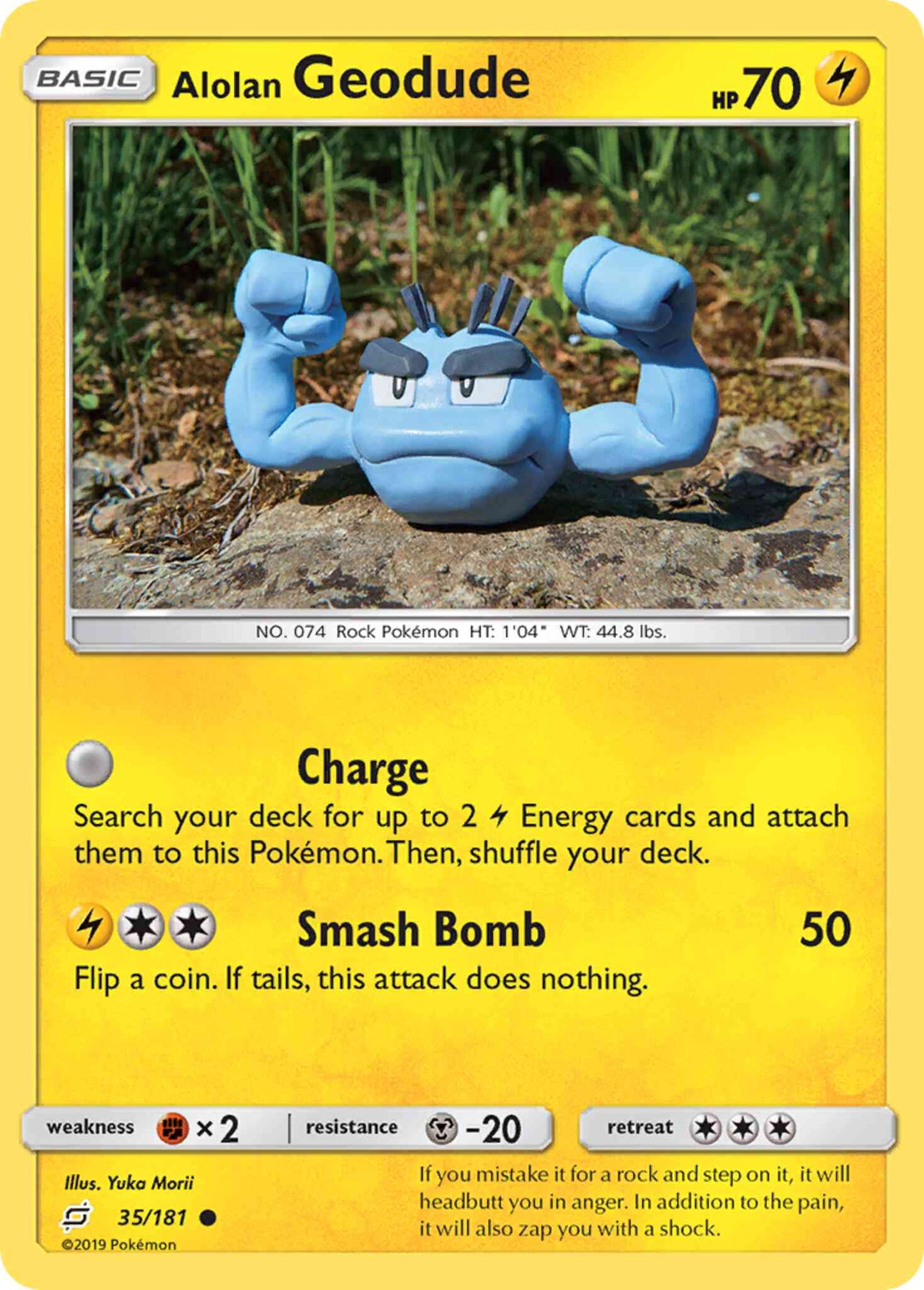 Alolan Geodude - 35/181 - Common [sm9-35] [Non-Holo]