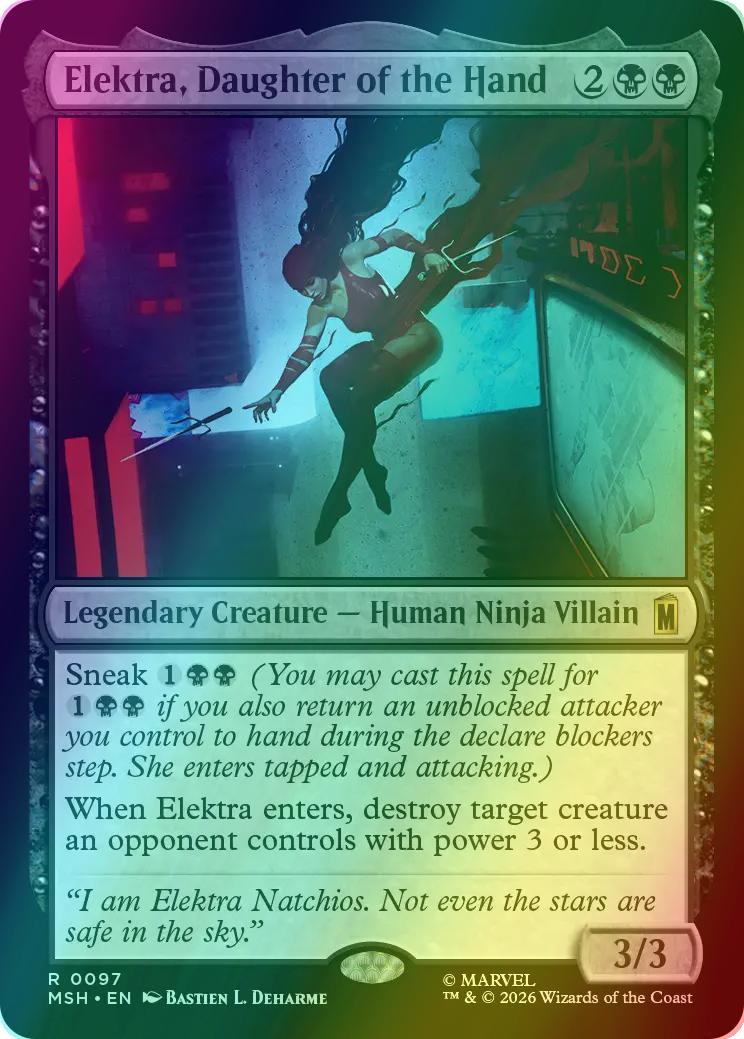 Elektra, Daughter of the Hand [97] [Marvel Super Heroes] [Foil]