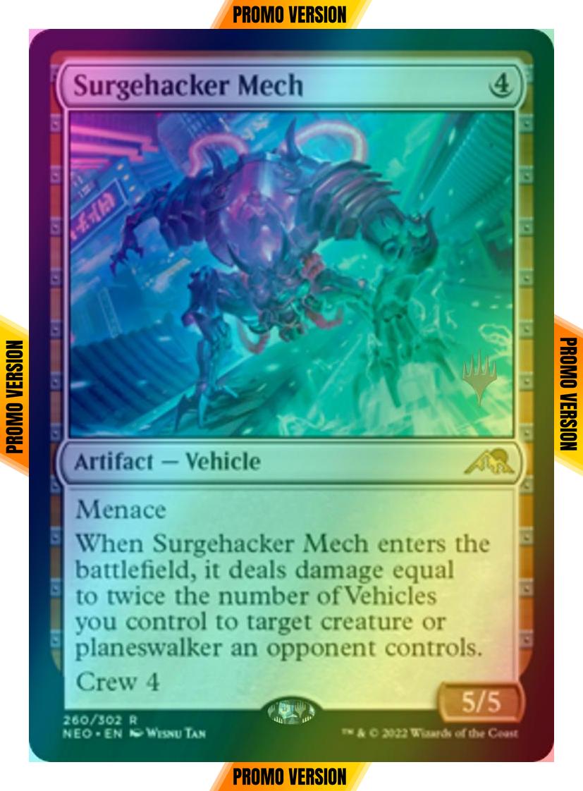 Surgehacker Mech [Promo Pack] [260p] [Kamigawa: Neon Dynasty: Promos] [Foil]