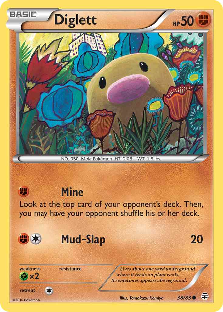 Diglett - 38/83 - Common [g1-38] [Reverse Holo]