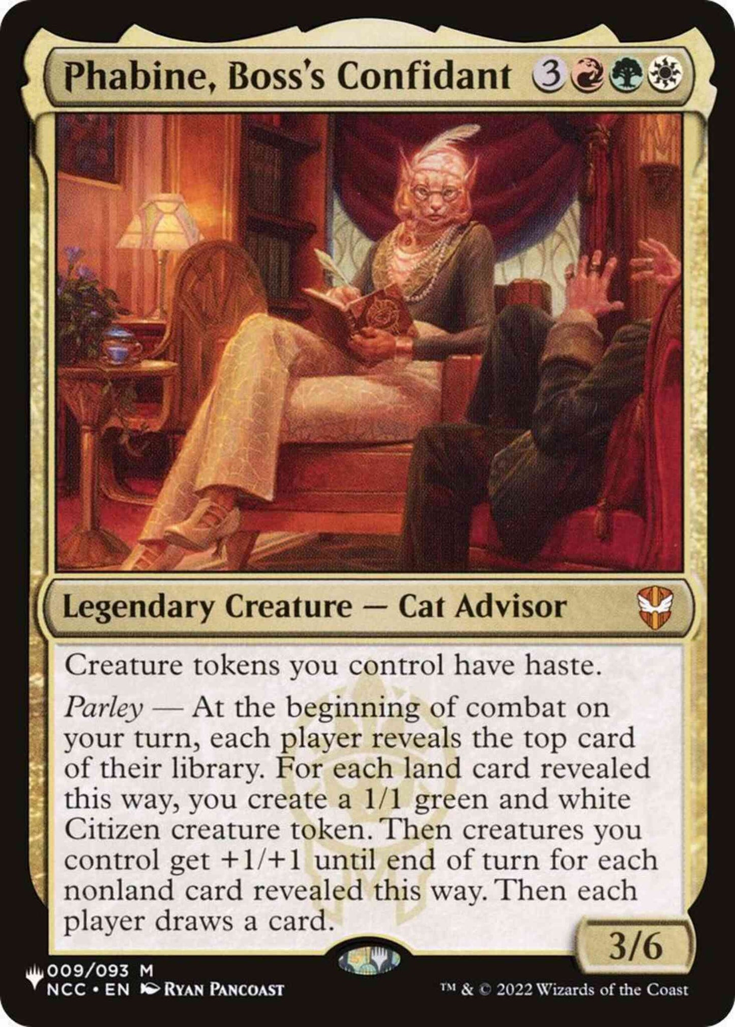 Phabine, Boss's Confidant [NCC-9] [The List] [Non-Foil]