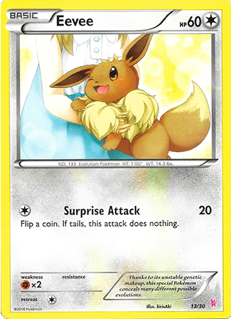 Eevee - 13/30 - [XY Trainter Kit (Sylveon)] [Non-Holo]