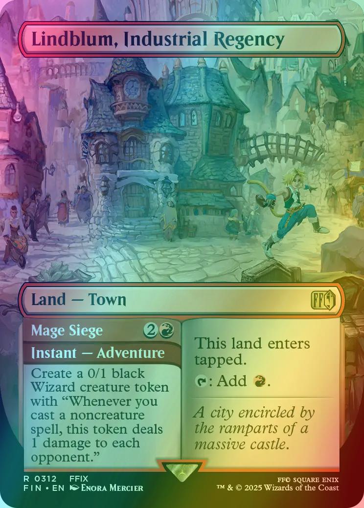 Lindblum, Industrial Regency // Mage Siege [312] [Borderless] [FINAL FANTASY] [Foil]