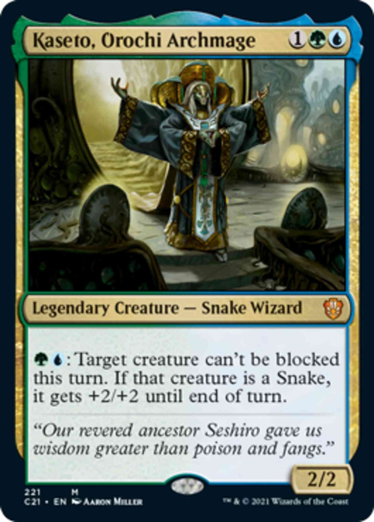 Kaseto, Orochi Archmage [221] [Commander 2021] [Non-Foil]