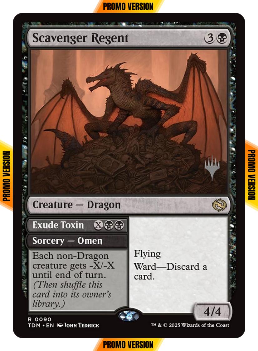 Scavenger Regent // Exude Toxin [90p] [Promo Pack] [Tarkir: Dragonstorm: Promos] [Non-Foil]