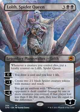 Lolth, Spider Queen [284] [Borderless] [Adventures in the Forgotten Realms] [Non-Foil]