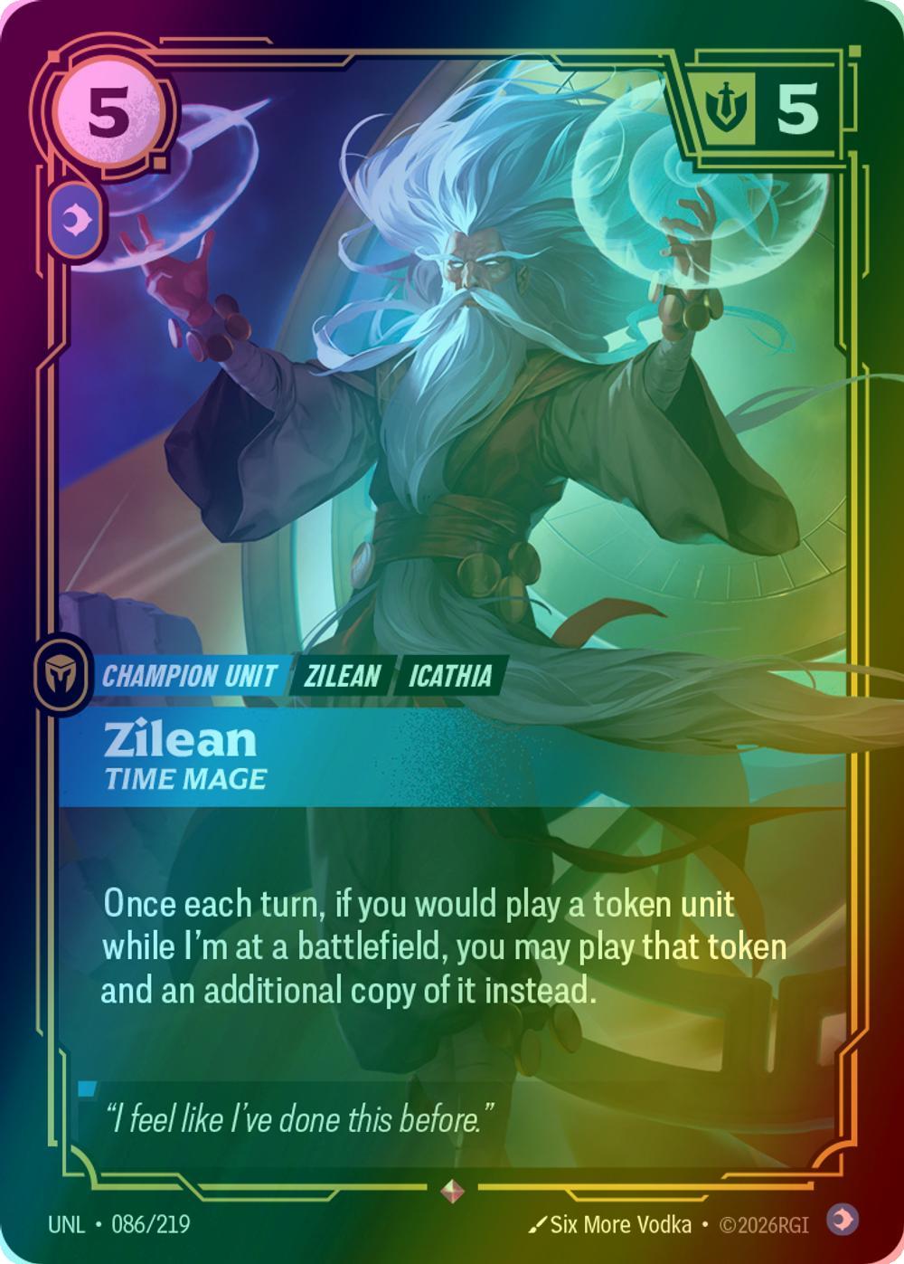 Zilean - Time Mage - 086/219 [Unleashed] [Foil]