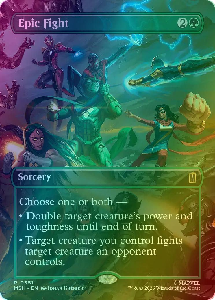 Epic Fight [351] [Borderless] [Scene] [Marvel Super Heroes] [Foil]