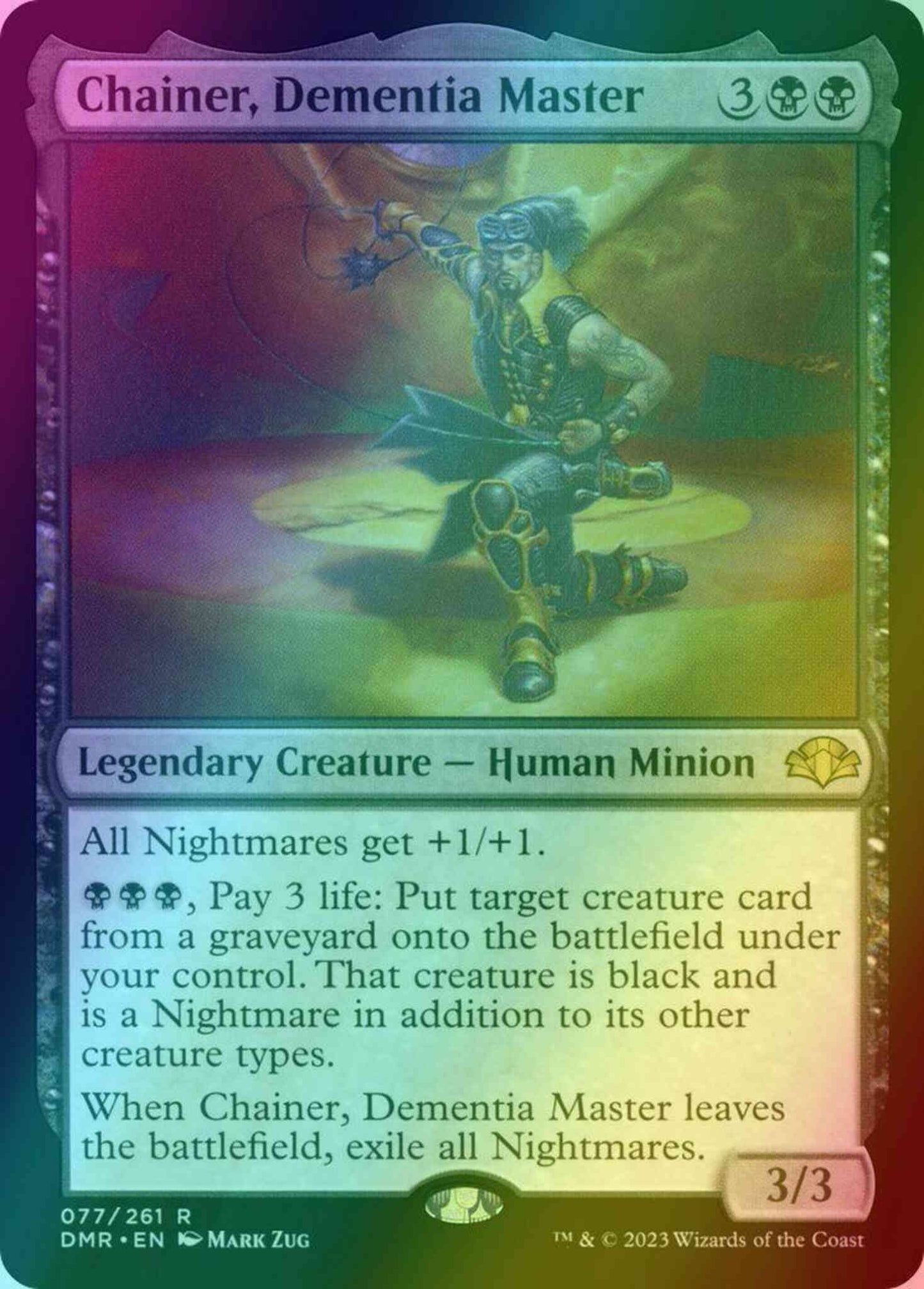 Chainer, Dementia Master [77] [Dominaria Remastered] [Foil]