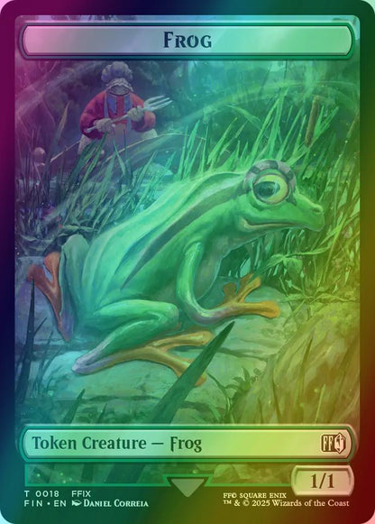 frog final fantasy mtg Magic The Gathering - Universes Beyond - - Tokens those tokens plus a 1/1 green Frog creature token are created instead. Frog Token (18) // Hero