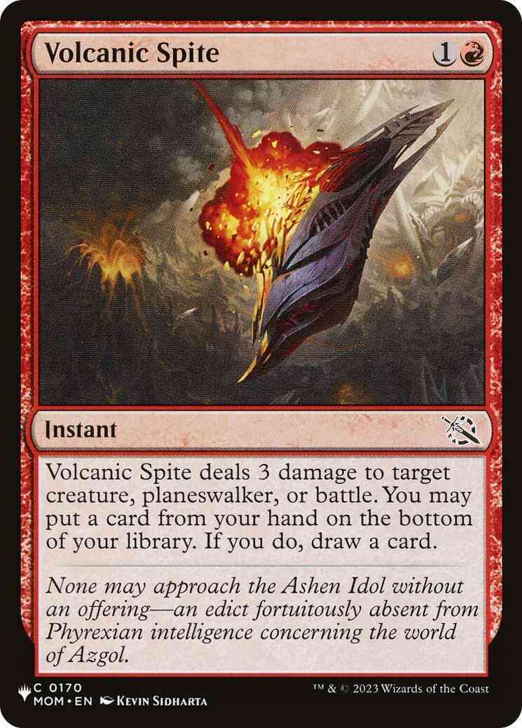 Volcanic Spite [MOM-170] [The List] [Non-Foil]