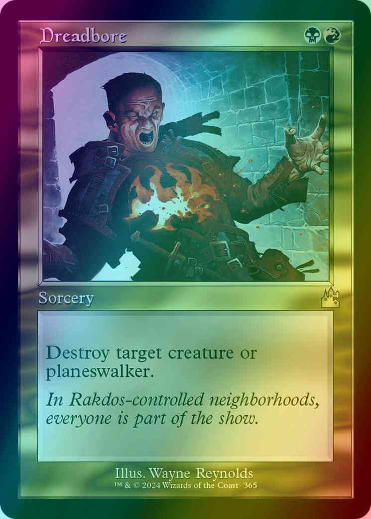 Dreadbore [365] [Retro Frame] [Ravnica Remastered] [Foil]