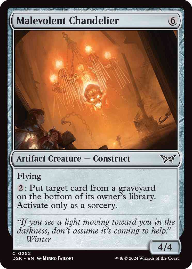 Malevolent Chandelier [252] [Duskmourn: House of Horror] [Non-Foil]