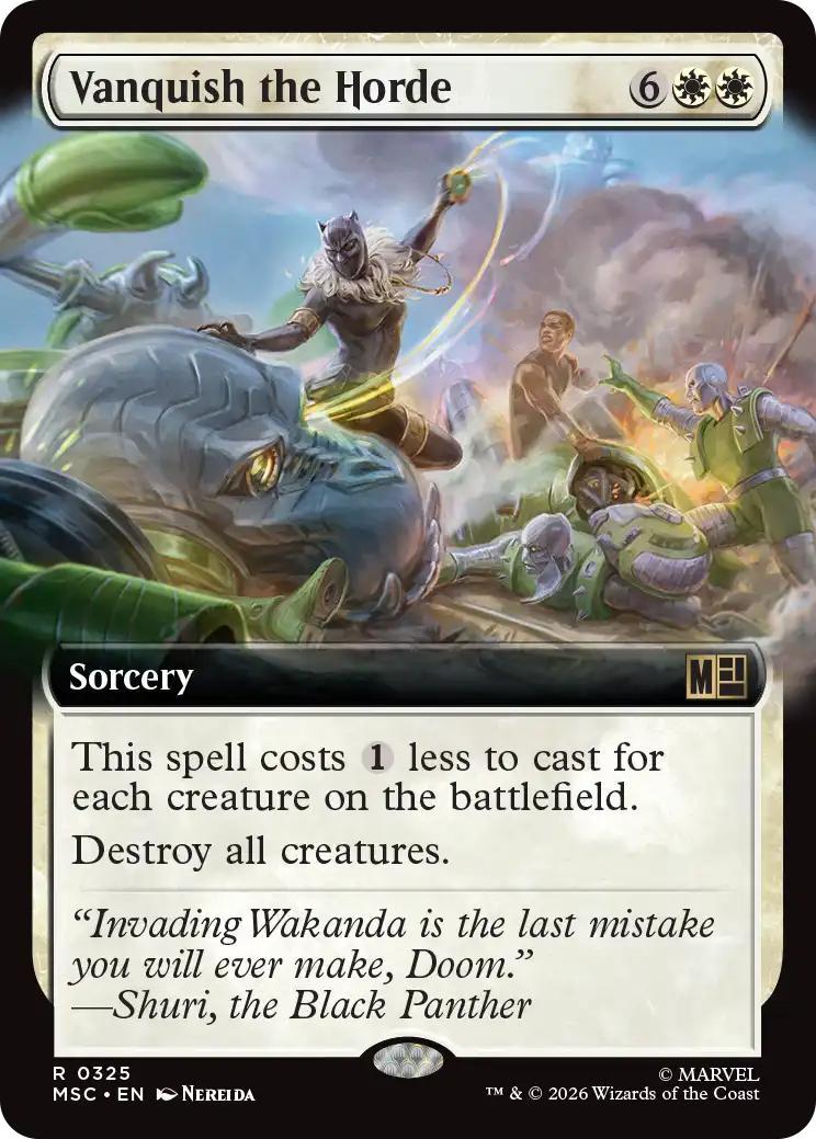 Vanquish the Horde [325] [Extended Art] [Marvel Super Heroes: Commander] [Non-Foil]