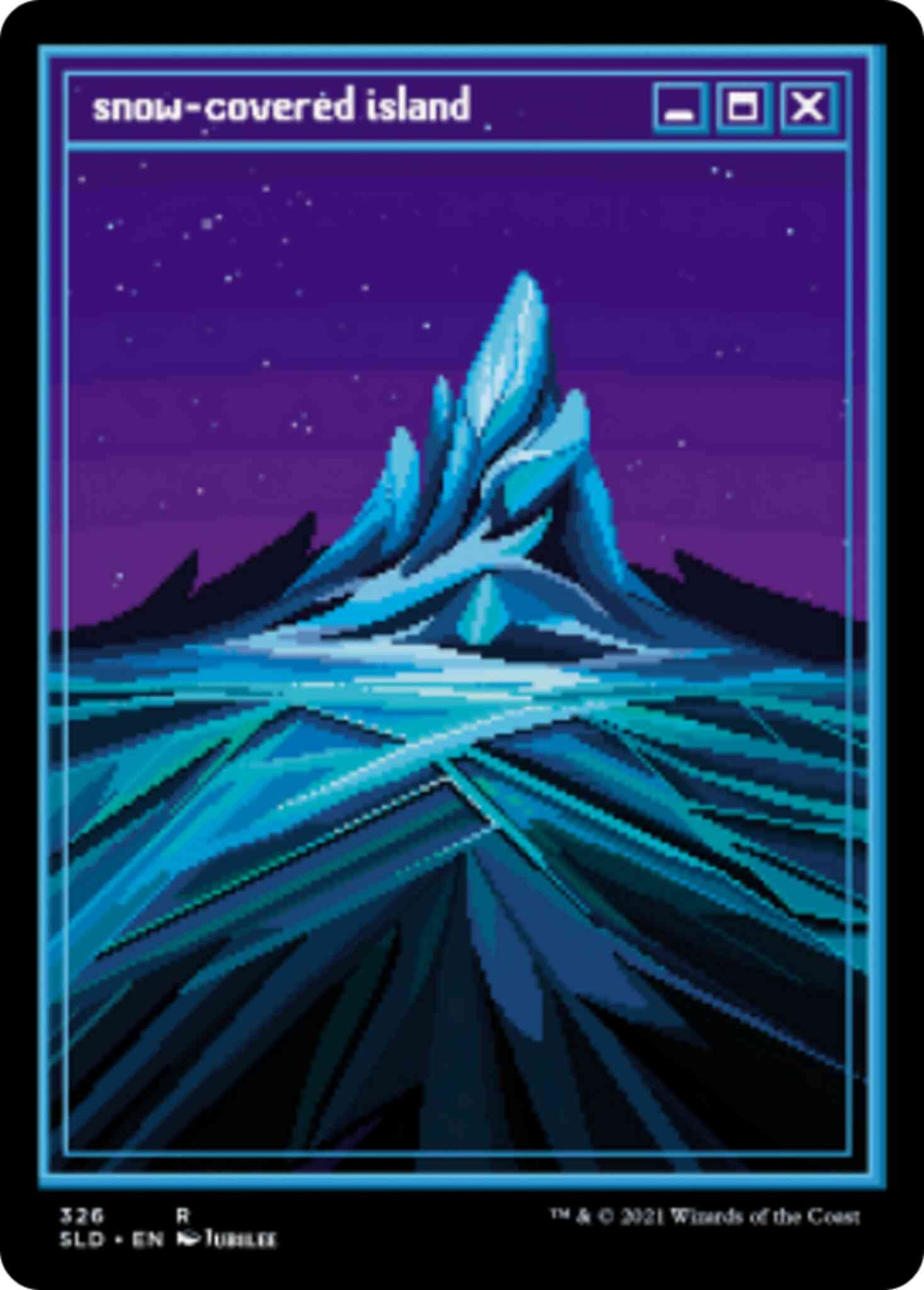 Snow-Covered Island [0326] [Full Art] [Pixel] [Secret Lair Drop] [Non-Foil]