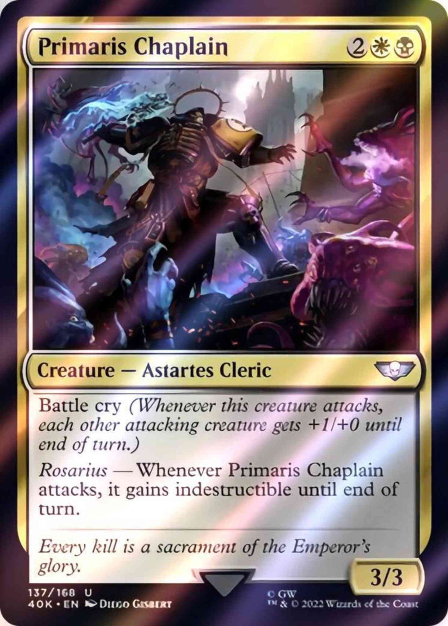 Primaris Chaplain [137] [Universes Beyond: Warhammer 40,000] [Surge Foil]