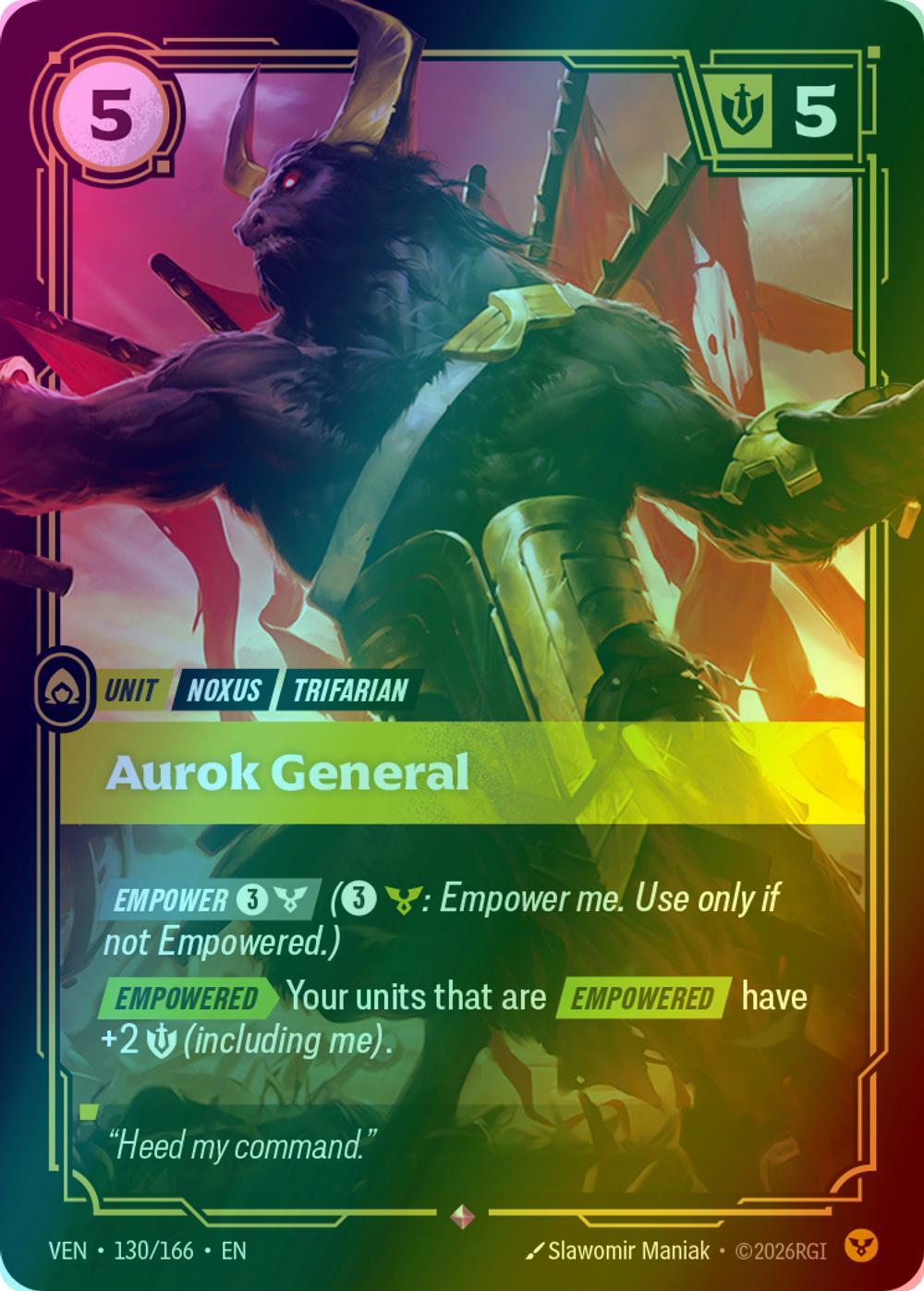 Aurok General - 130/166 [Vendetta] [Foil]