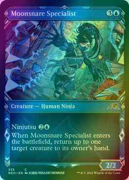 Moonsnare Specialist [335] [Ninja Showcase] [Kamigawa: Neon Dynasty] [Foil]