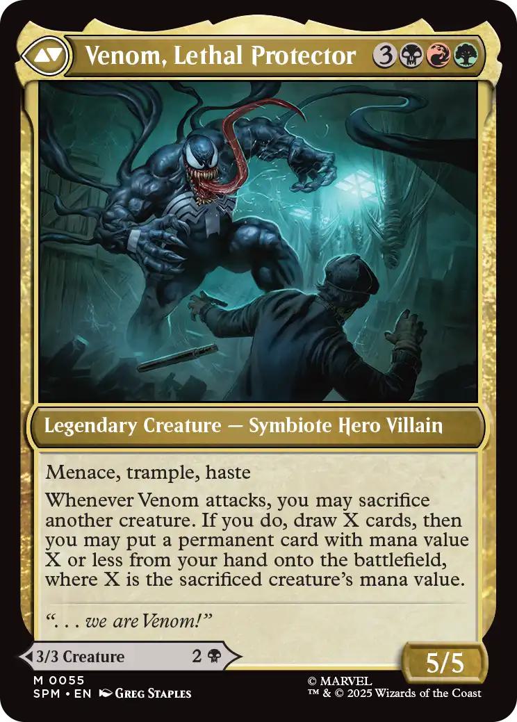 マジック：ザ・ギャザリング MTG Eddie Brock VEMOM foil Eddie Brock | Venom, Lethal Protector [SPM] Foil 【BIGWEB