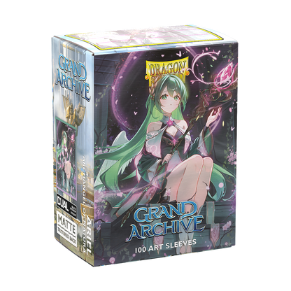 Dragon Shield Grand Archive Matte Art Sleeves - Standard Size - 100ct - Ariel, Archangel of Natura