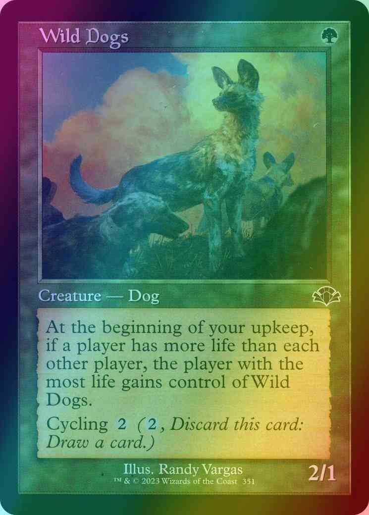 Wild Dogs [351] [Retro Frame] [Dominaria Remastered] [Foil]