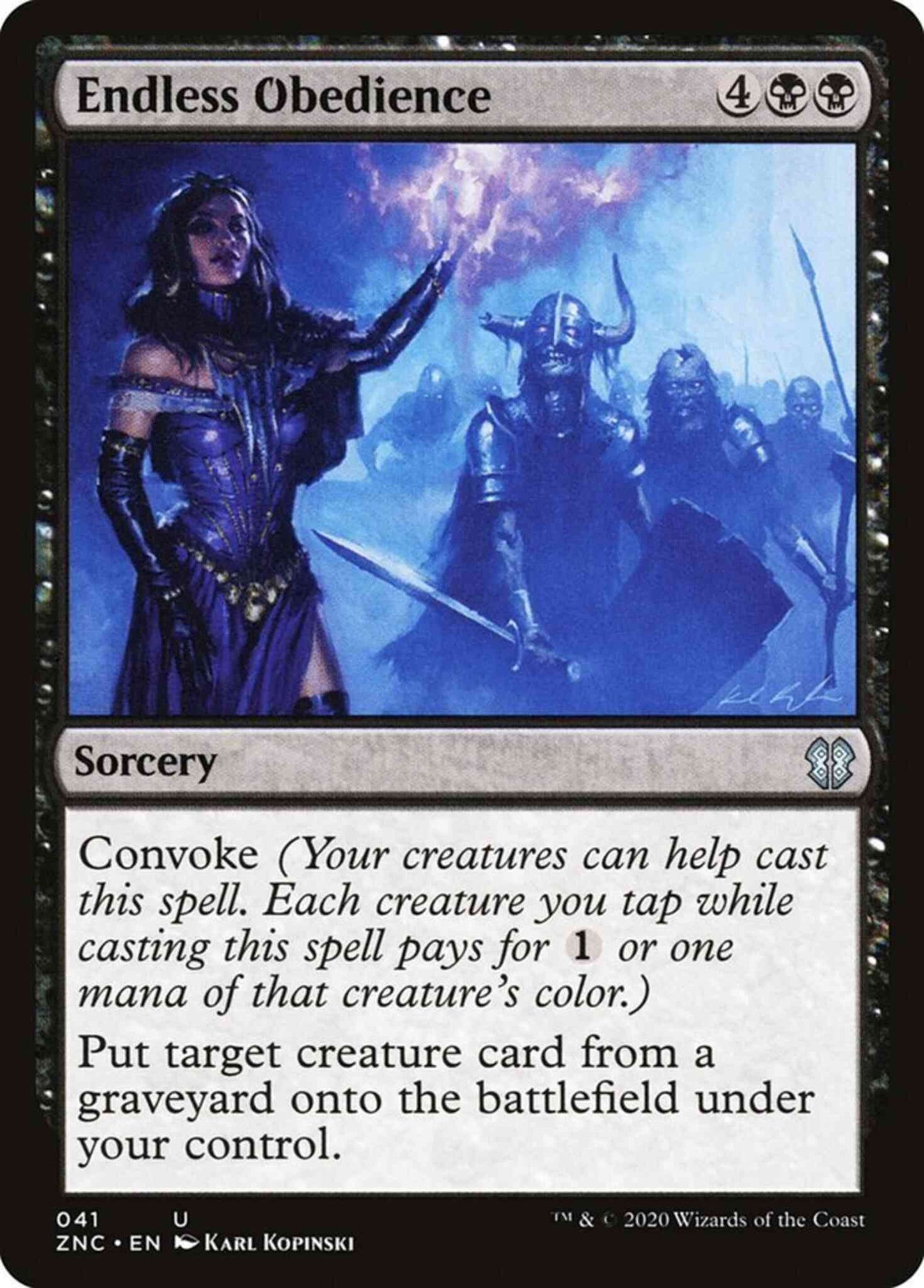 Endless Obedience [41] [Zendikar Rising Commander] [Non-Foil]