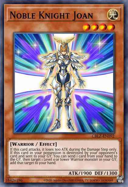 Noble Knight Joan - CBLZ-EN092 - Rare - 1st Edition