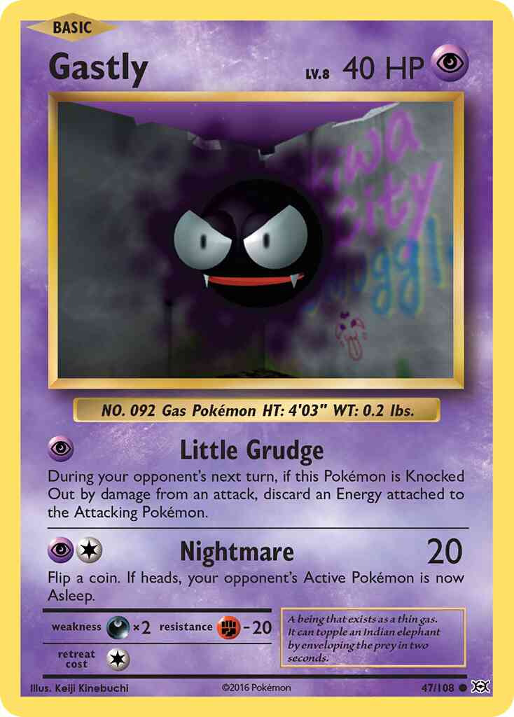 Gastly - 47/108 - Common [xy12-47] [Reverse Holo]