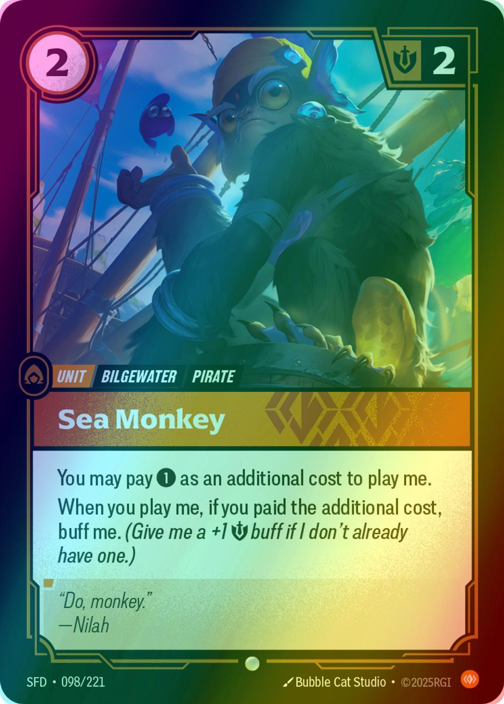 Sea Monkey - 098/221 [Spiritforged] [Foil]