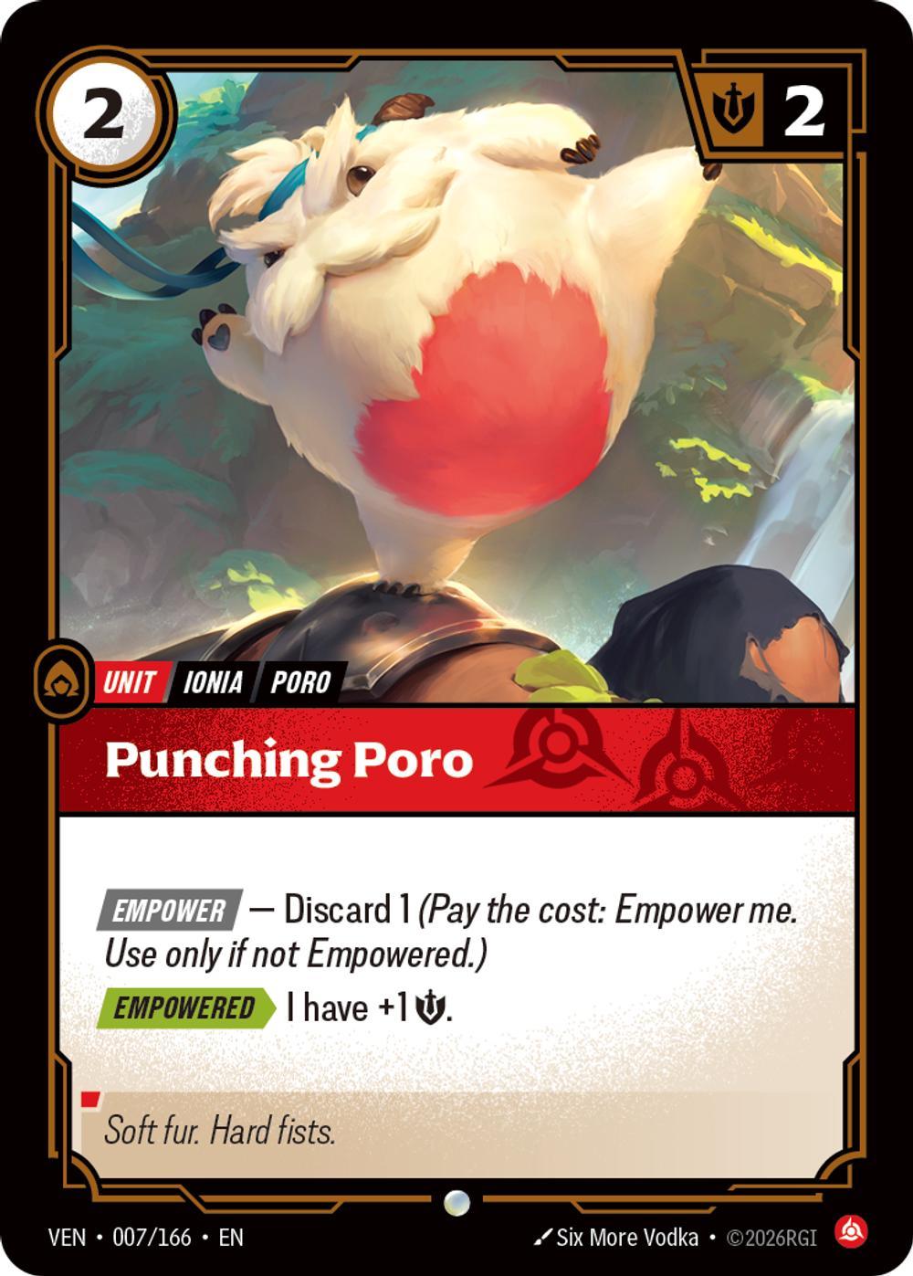 Punching Poro - 007/166 [Vendetta] [Non Foil]