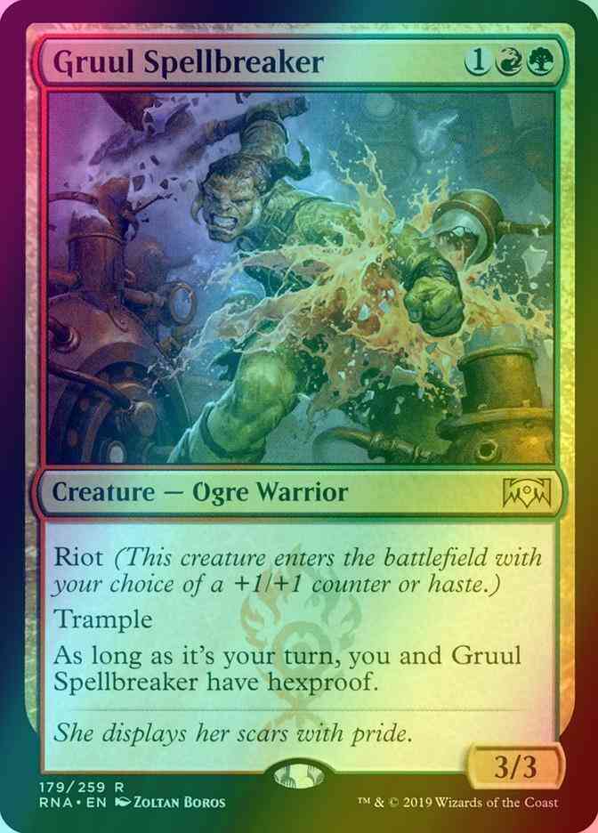 Gruul Spellbreaker [179] [Ravnica Allegiance] [Foil]