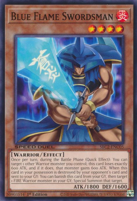 Blue Flame Swordsman - SBC2-ENC05 - Common - 1st Edition
