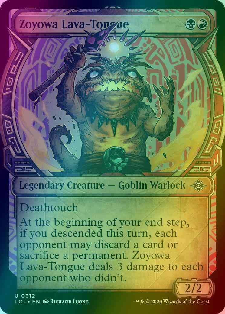 Zoyowa Lava-Tongue [312] [Legends of Ixalan Showcase] [The Lost Caverns of Ixalan] [Foil]