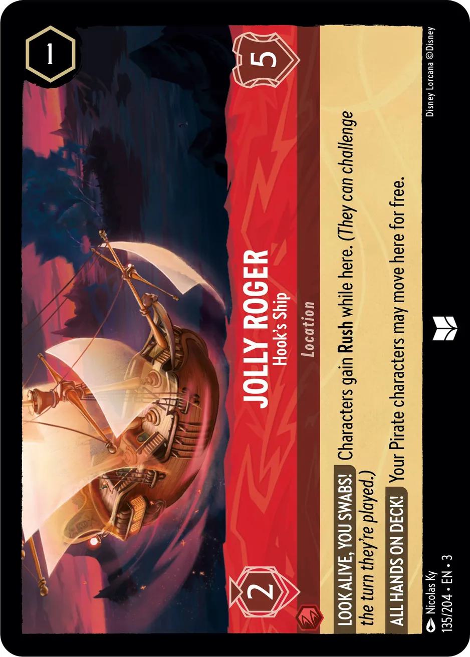 Jolly Roger - Hook's Ship - 135/204 [Into the Inklands] [Non-Foil]